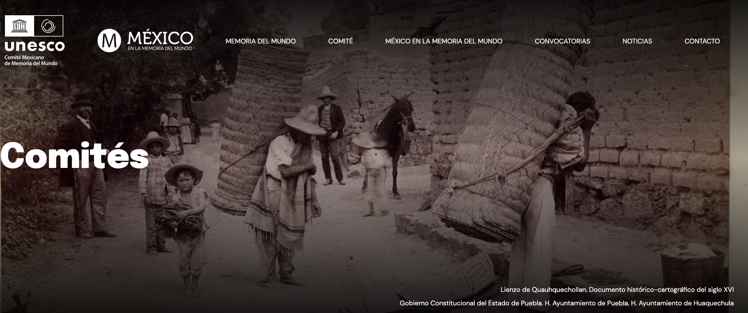 El Comité Mexicano de Memoria del Mundo presenta su nuevo sitio de Internet